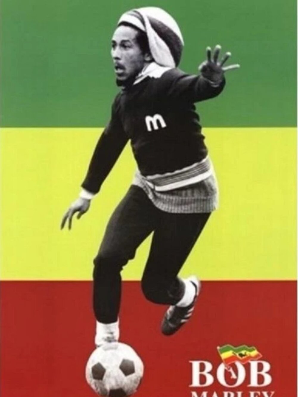 Bob Marley Soccer Poster